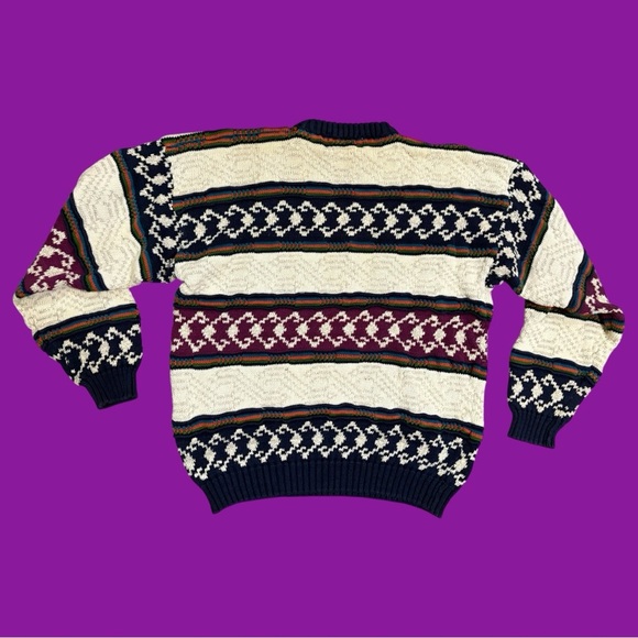 Vintage 90s Coogi-Style Knit Sweater - Picture 2 of 4